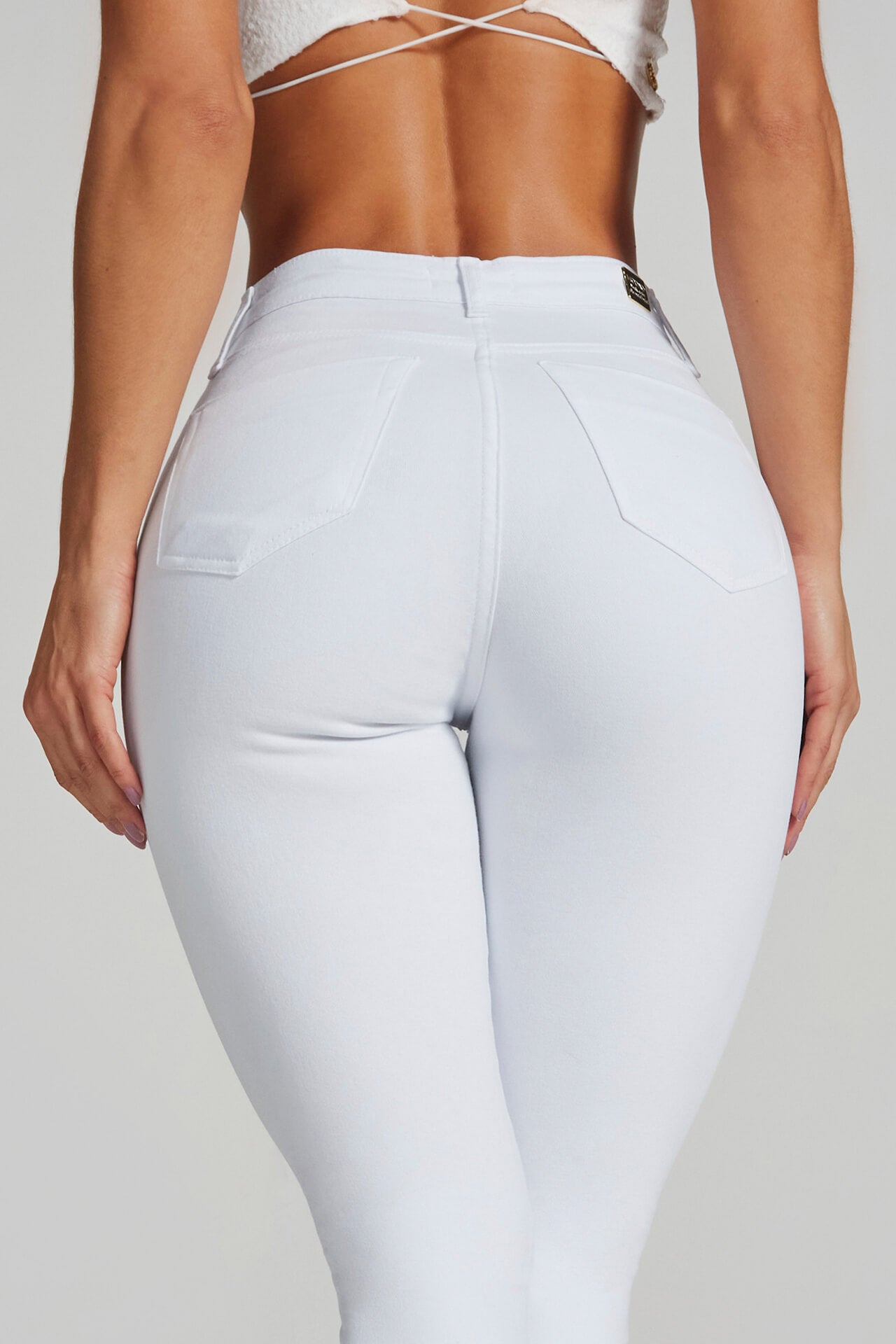 Calça Jeans Modeladora Milagrosa Skinny Cós Alto - Branca