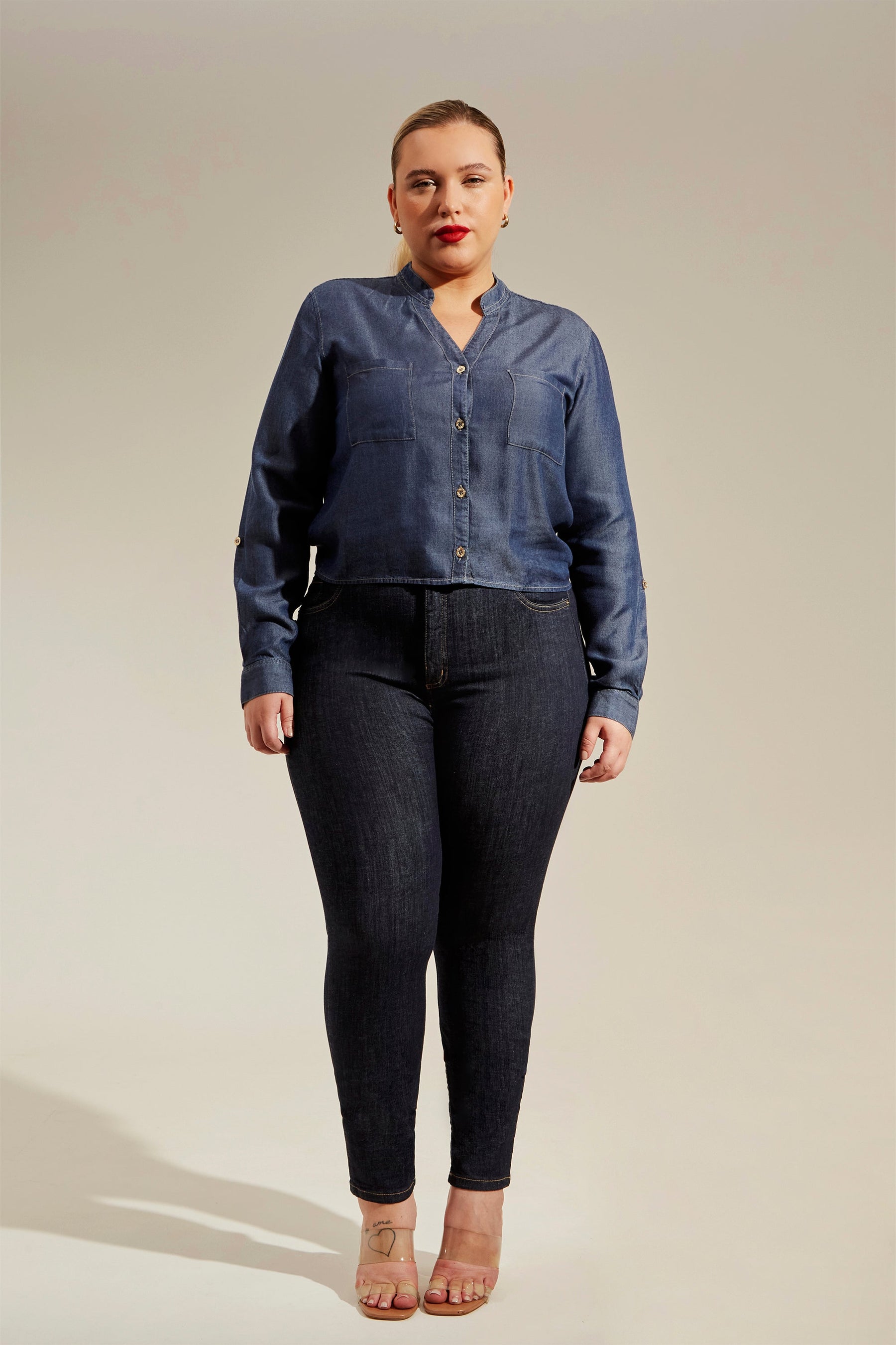 Calça Jeans Modeladora Fantástica Skinny Cós Alto