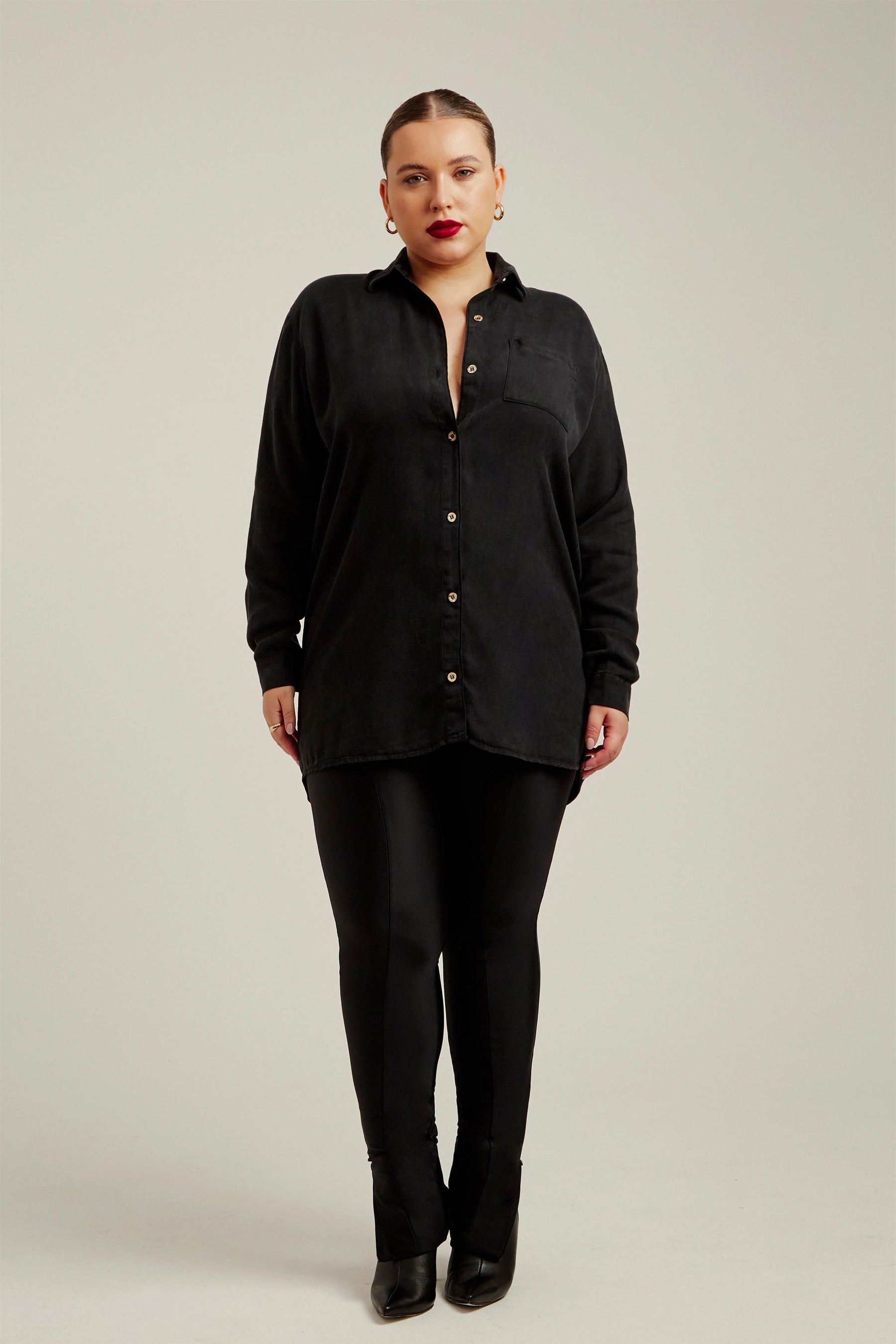 Calça Ultra Modeladora Glam Skinny Cós Alto - Preta