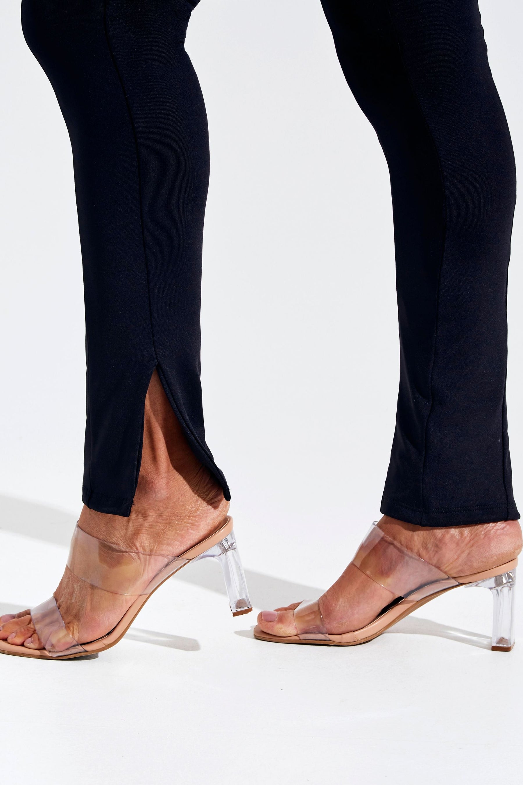 Calça Premium Curve Toda Dupla Skinny Preta