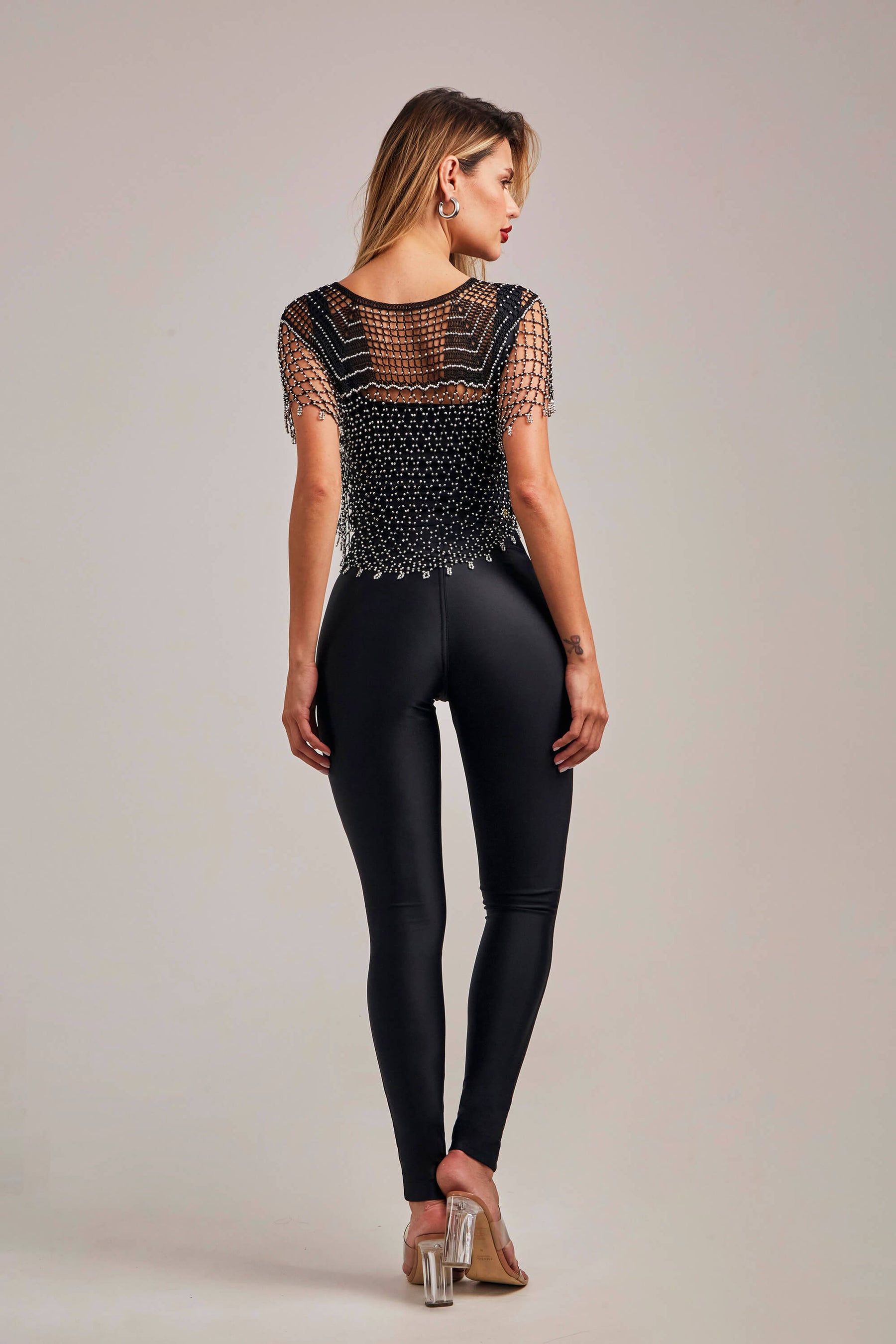 Calça Ultra Modeladora Glam Disco Pant Skinny Cós Alto - Preta