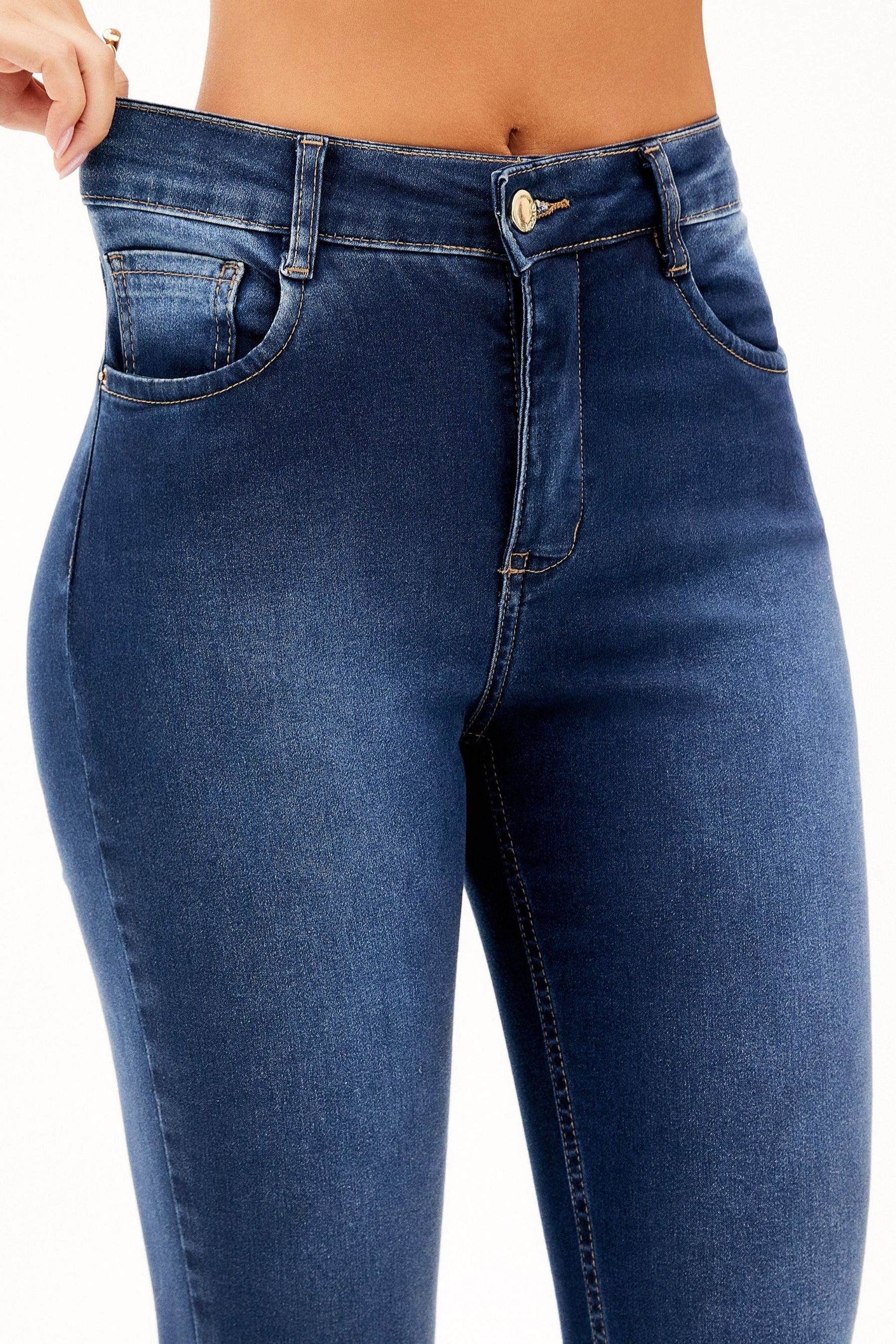 Calça Jeans Modeladora Curva dos Sonhos Flare Cós Médio