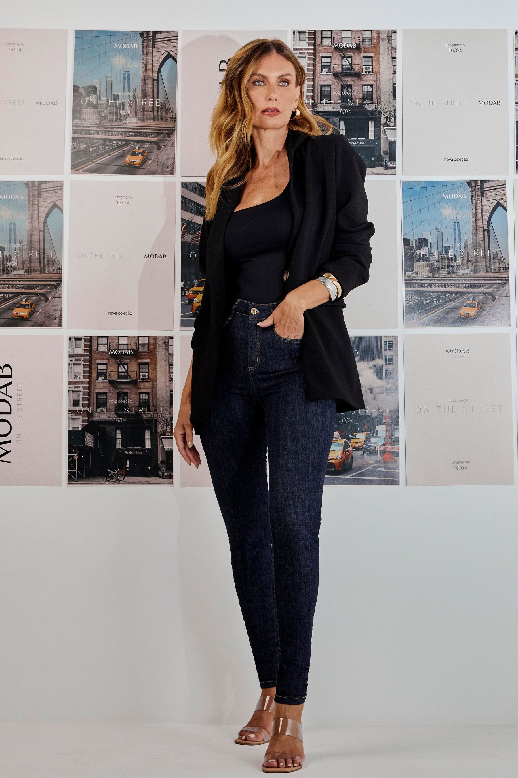 Calça Jeans Modeladora Fantástica Skinny Cós Alto
