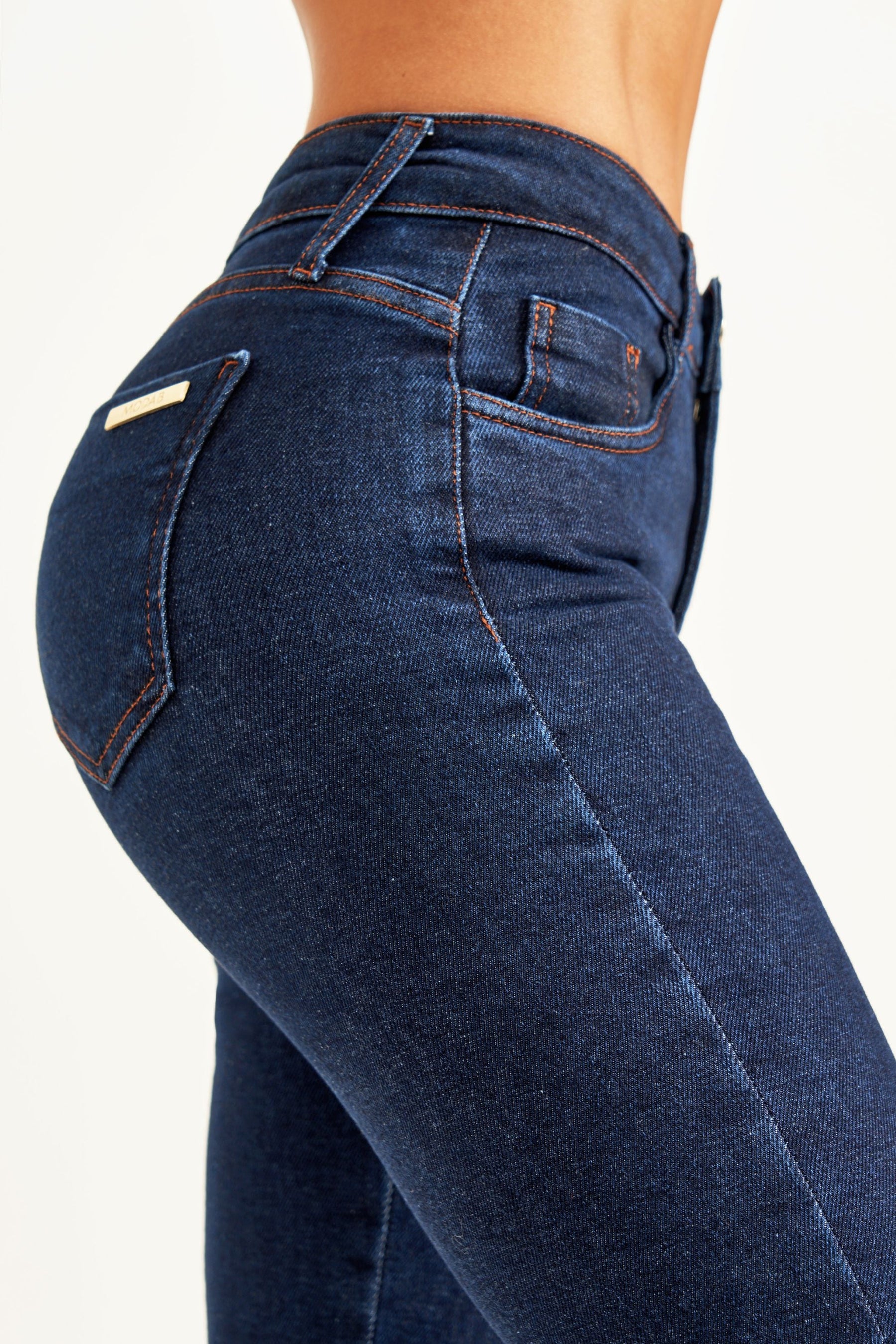 Calça Jeans Modeladora Luxury Flare Cós Médio