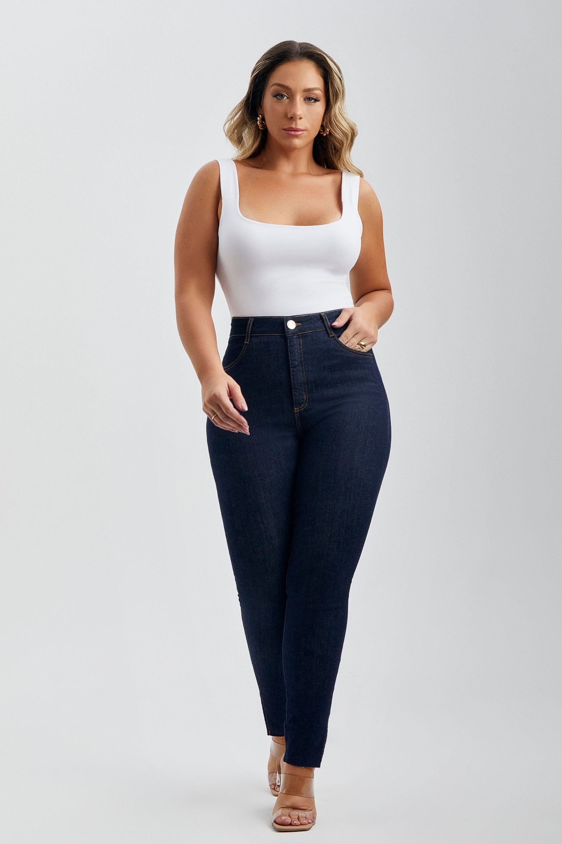 Calça Jeans Ultra Modeladora Skinny Cós Alto