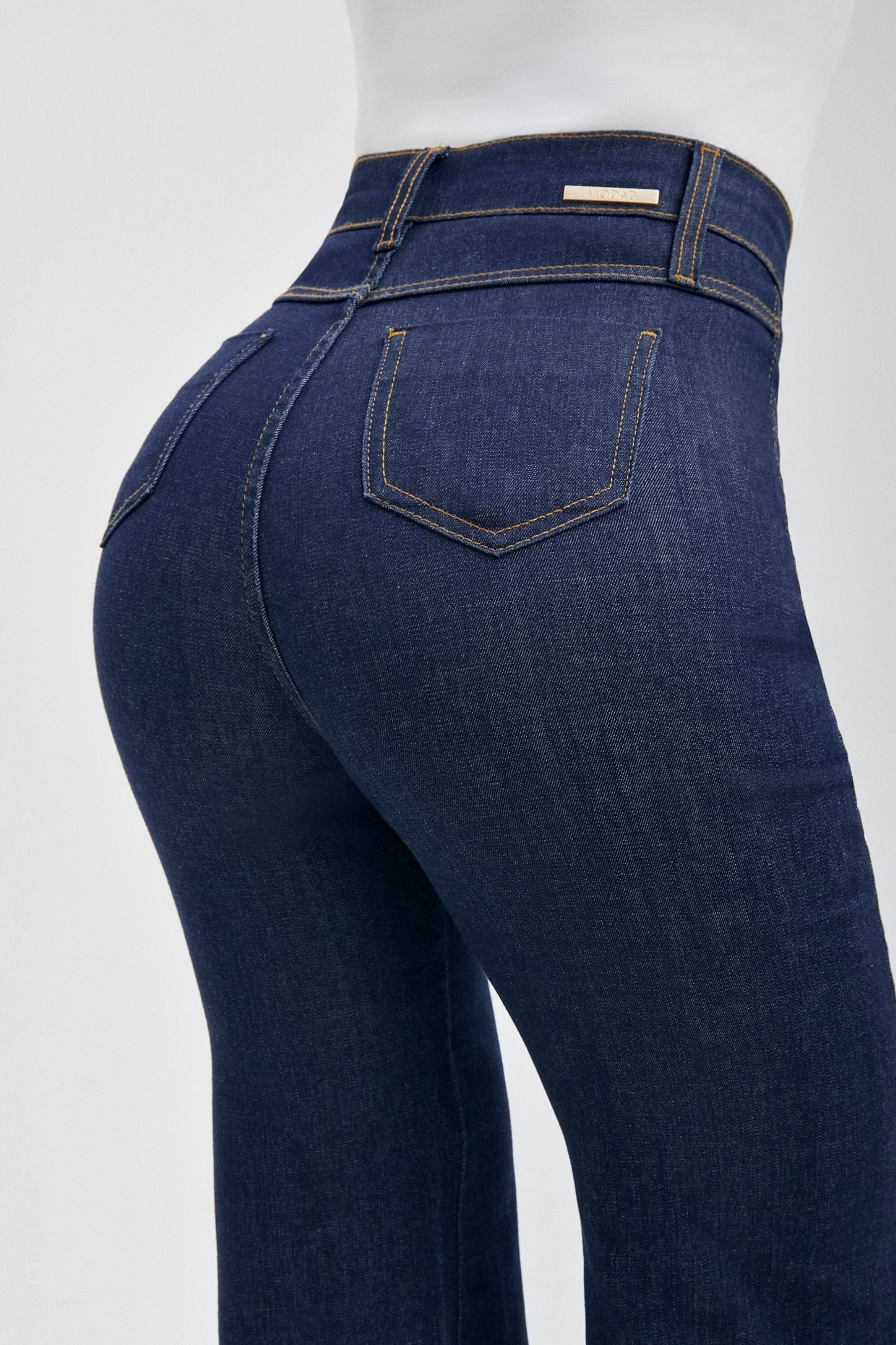 Calça Jeans Ultra Modeladora Wide Leg Cós Super Alto