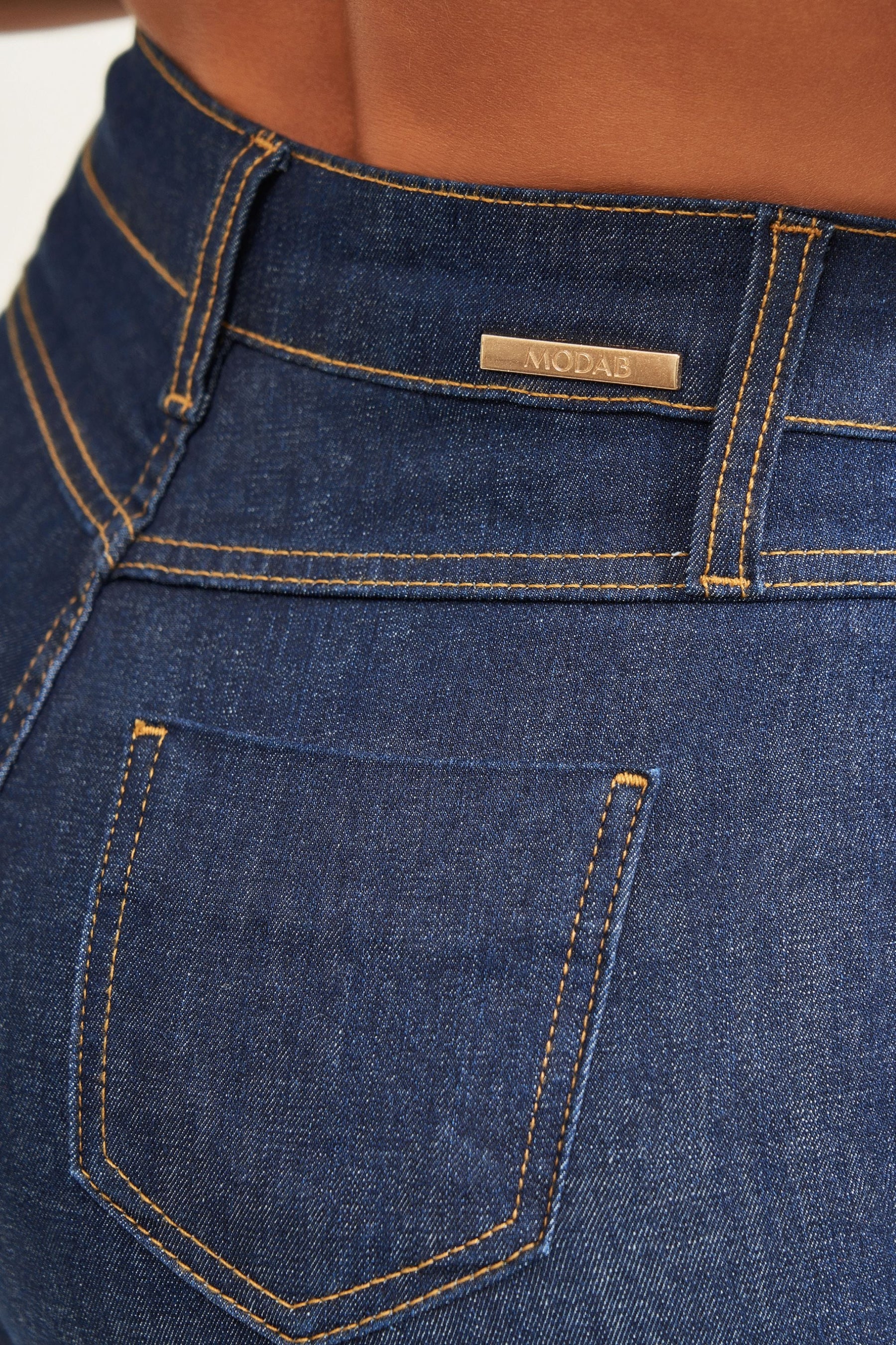 Calça Jeans Ultra Modeladora Wide Leg Cós Super Alto