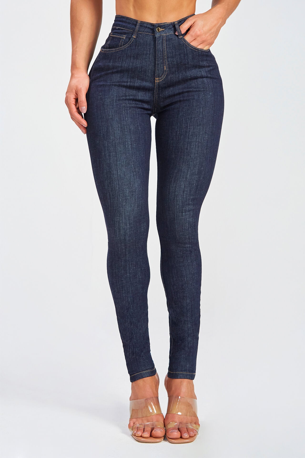 Calça Jeans Modeladora Fantástica Skinny Cós Alto