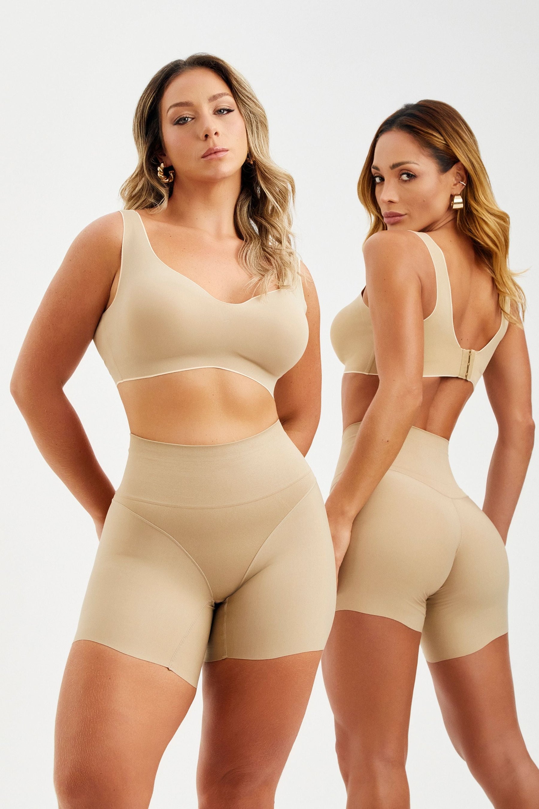 Shorts Modelador Que Afina Cintura Bege