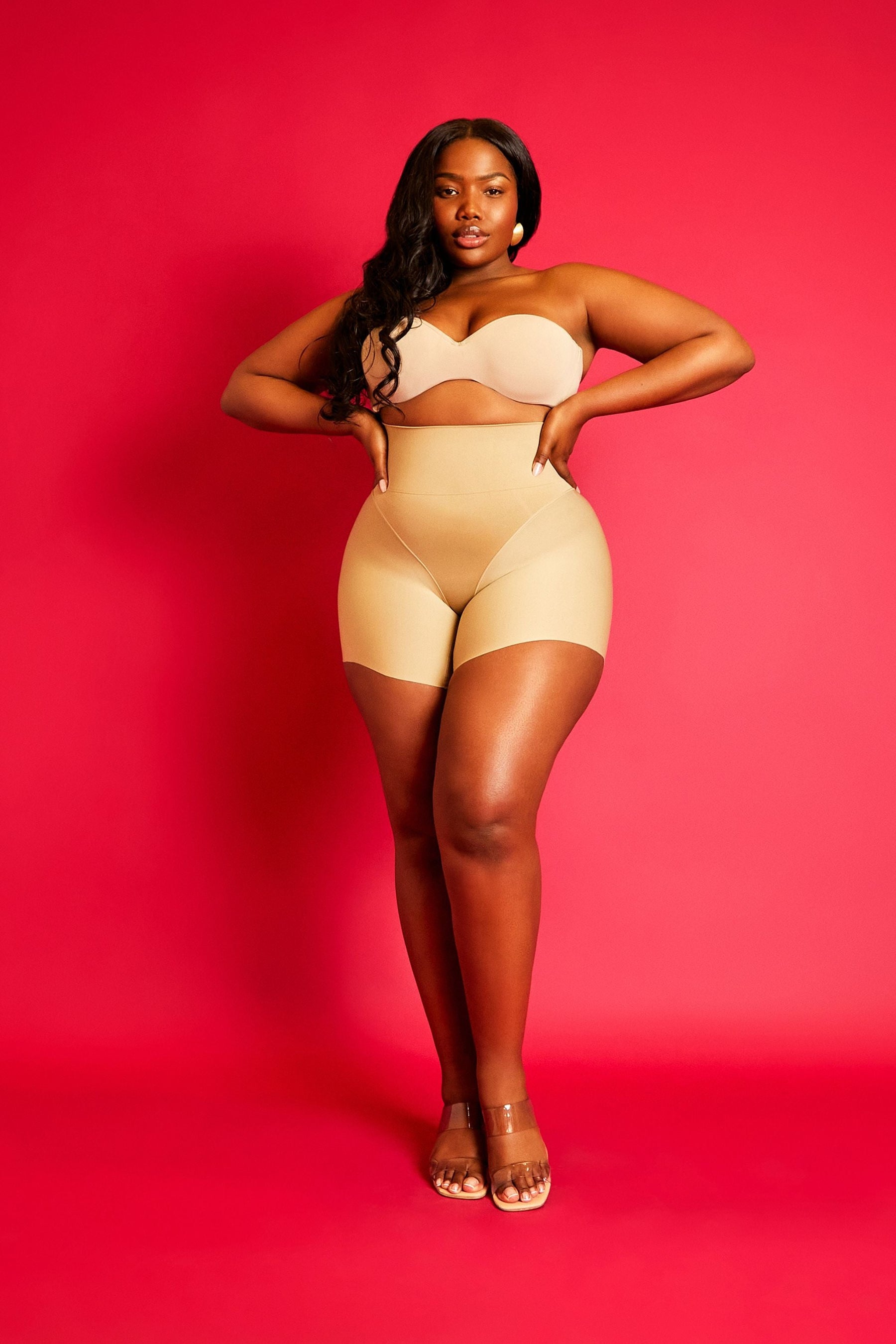 Shorts Modelador Que Afina Cintura Bege