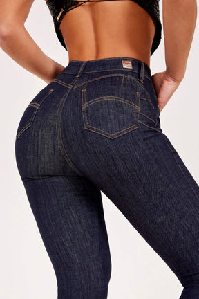 Calça Jeans Modeladora Mega Bumbum Skinny Fantástica Cós Alto