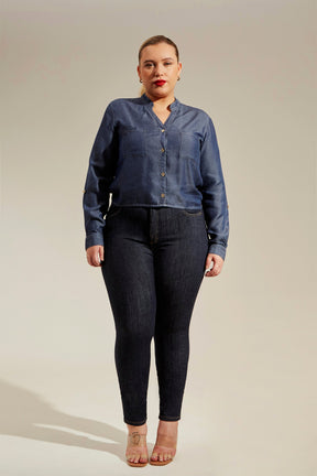 Calça Jeans Modeladora Fantástica Skinny Cós Alto