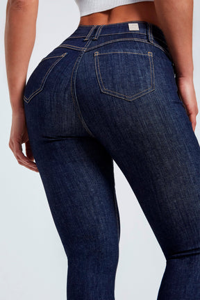 Calça Jeans Modeladora Fantástica Flare Cós Alto