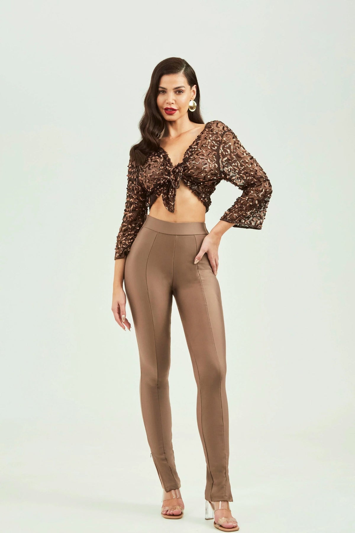 Calça Ultra Modeladora Glam Skinny Cós Alto - Fendi
