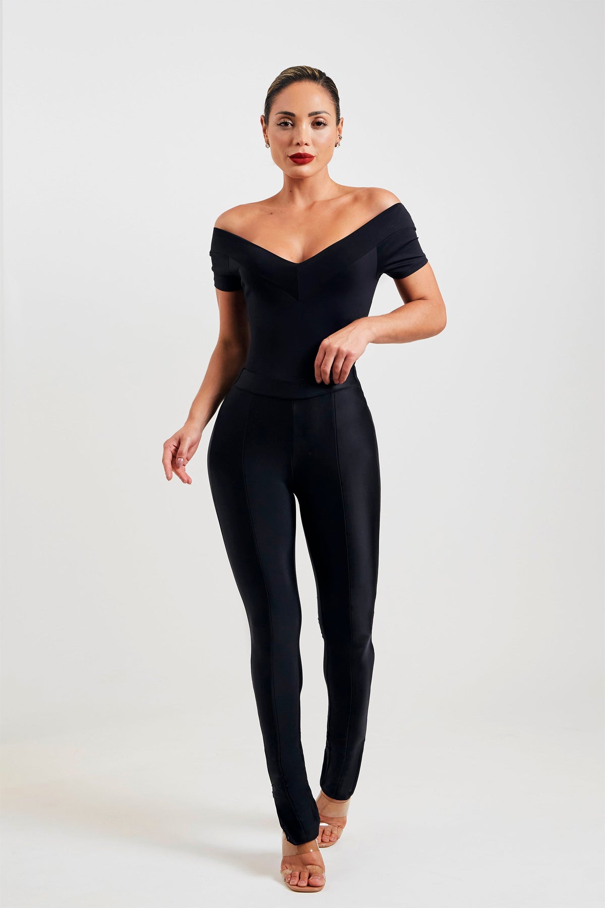 Calça Ultra Modeladora Glam Skinny Cós Alto - Preta