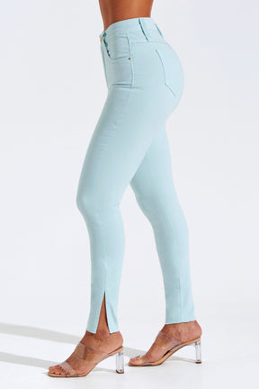 Calça Jeans Modeladora Skinny Aqua Cós Alto