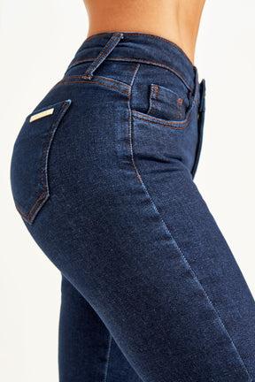 Calça Jeans Modeladora Luxury Flare Cós Médio