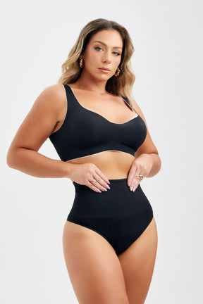 Calcinha Modeladora Fio Preta