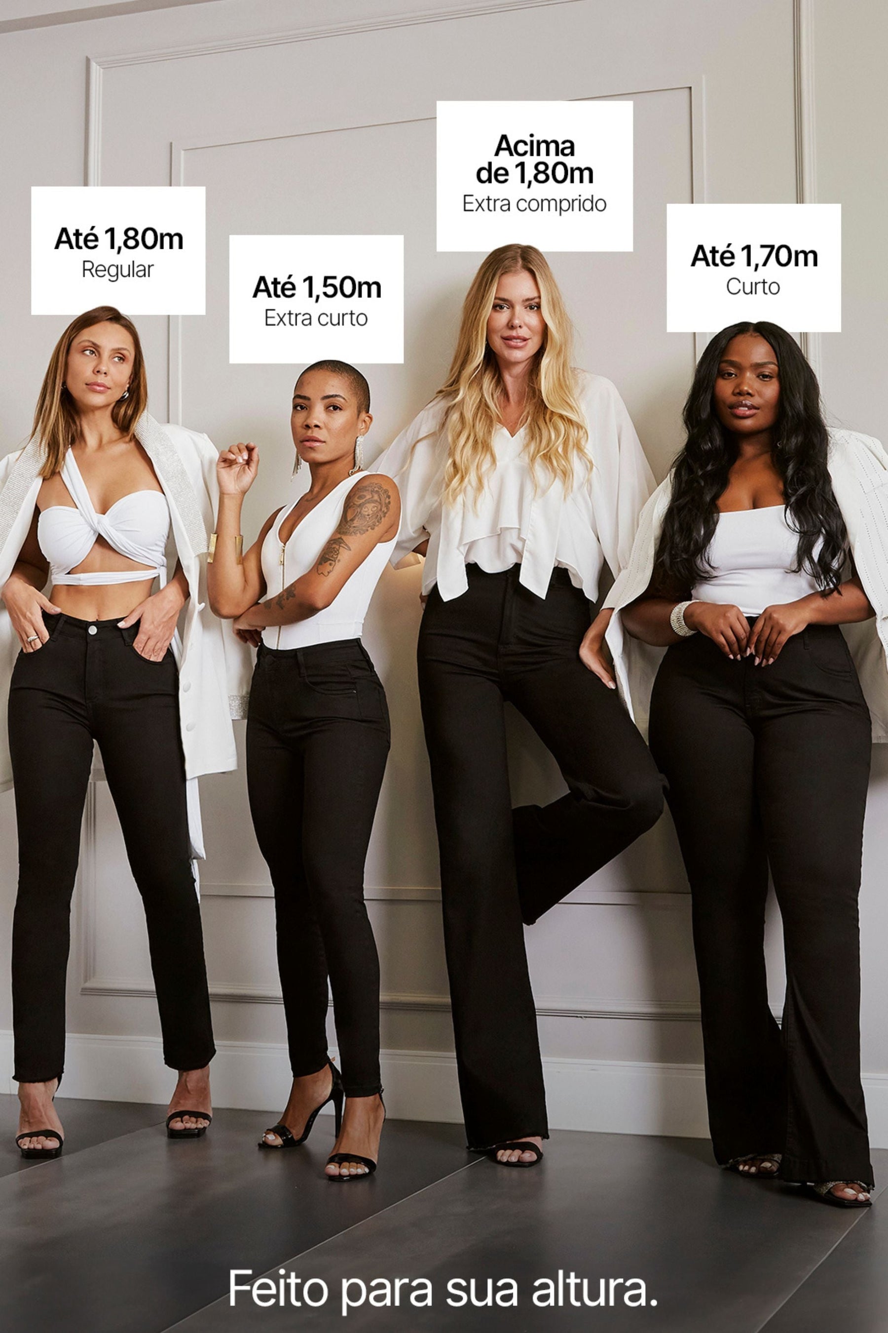 Calça Jeans Modeladora Flare Preto Intenso Cós Médio
