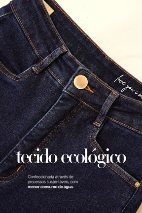 Calça Jeans Modeladora Luxury Pantalona Cós Super Alto