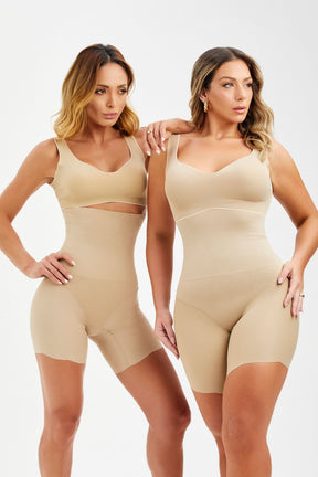 Shorts Modelador Cintura Perfeita Bege